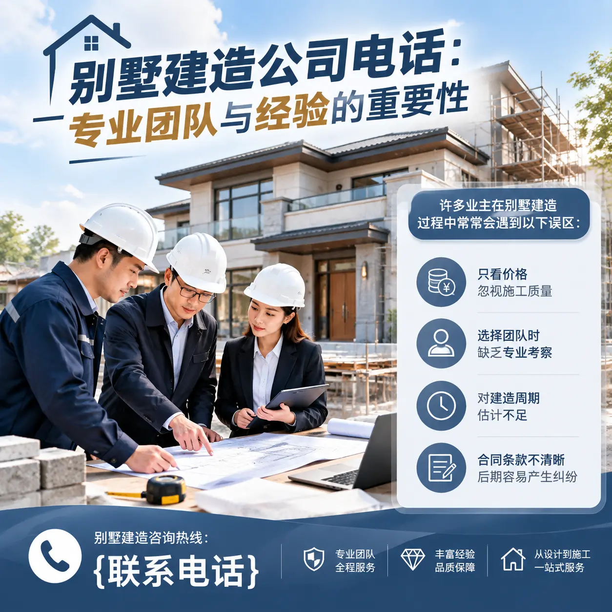 黔东南别墅建造公司电话:专业团队与经验的重要性