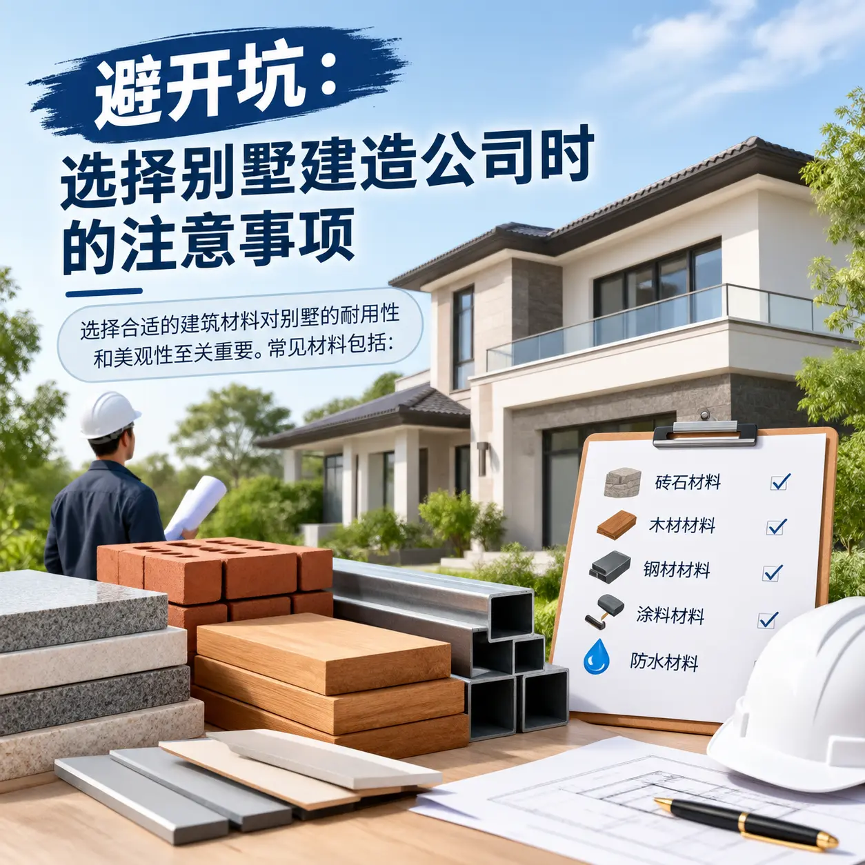 避开坑:选择 黔东南 别墅建造公司时的注意事项
