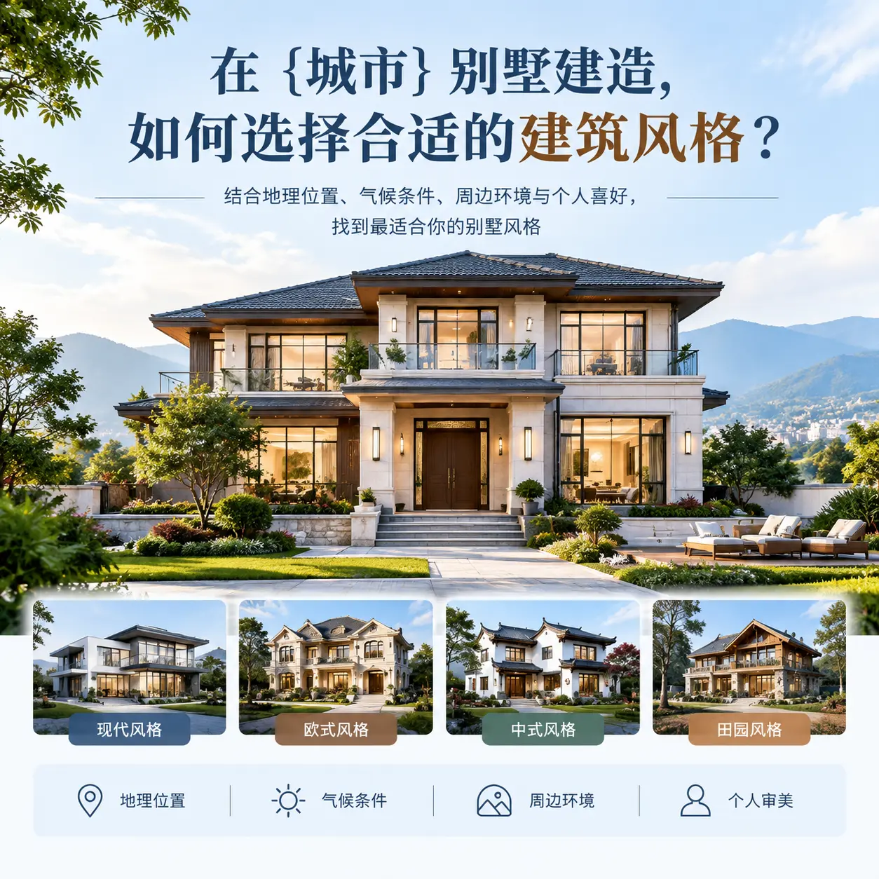 在 黔东南 别墅建造,如何选择合适的建筑风格?